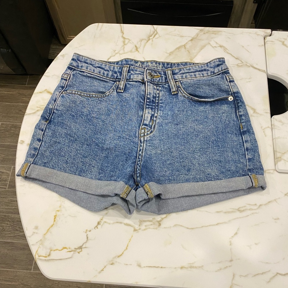Wild Fable High Waisted Jean Shorts - Size 6